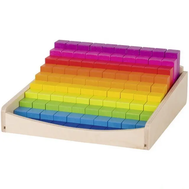 Kostky - Barevné, Učíme se počítat, 100ks (Goki)