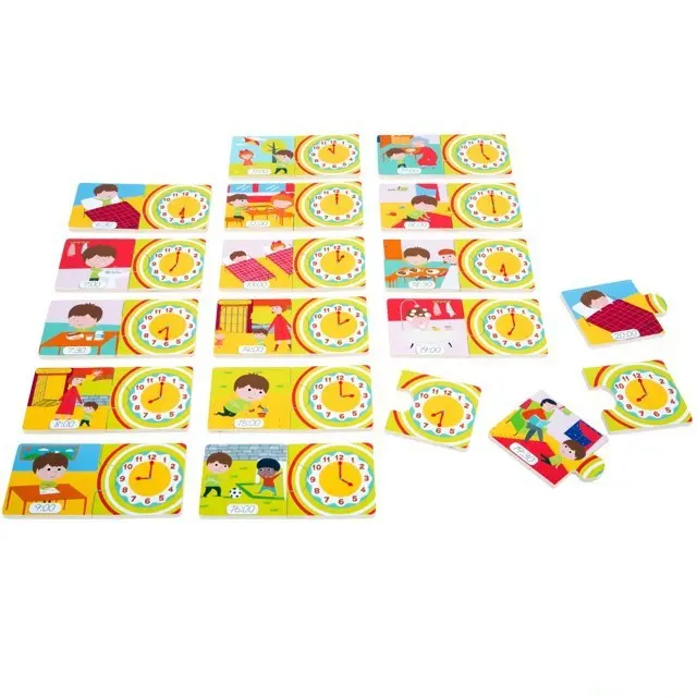 Puzzle výukové - Čas podle činností, 34ks (Small foot)