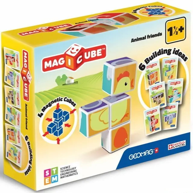 Geomag - Magicube, Zvířátka 4 kostky