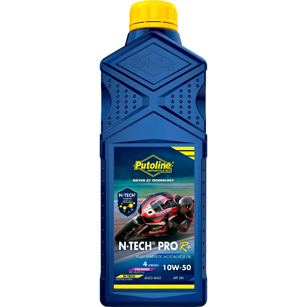PUTOLINE Motorový olej N-Tech Pro R+ 10W50 4T 1L Road/OFF-Road (Nejpokročilejší, plně syntetický olej pro 4-taktní motory, jaký kdy společnost)