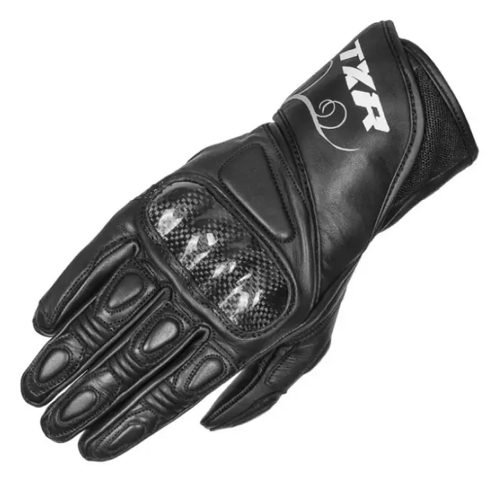TXR Dámské rukavice na motorku Grip XS (Kožené rukavice určené pro všechny motorkářky. Včetně karbonového chrániče kloubů, který je pokryt kůží.)