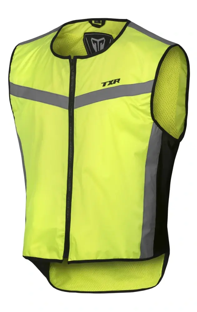 TXR Reflexní moto vesta TXR M (Reflexní vesta na motorku TXR s reflexními pásky na přední i zadní straně, stretch materiál na bocích a ergonomickým)