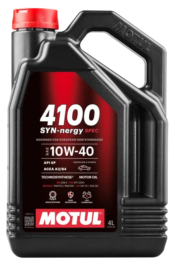 MOTUL Motorový olej 4100 SYN-nergy SPEC 10W40 4L