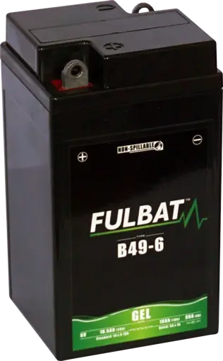 FULBAT B49-6 6V 10Ah 80A 91x83x159mm L+ GEL bezúdržbová motobaterie