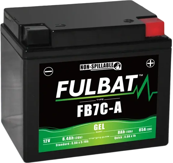 FULBAT FB7C-A 12V 7Ah 85A 129x89x114mm P+ GEL bezúdržbová motobaterie