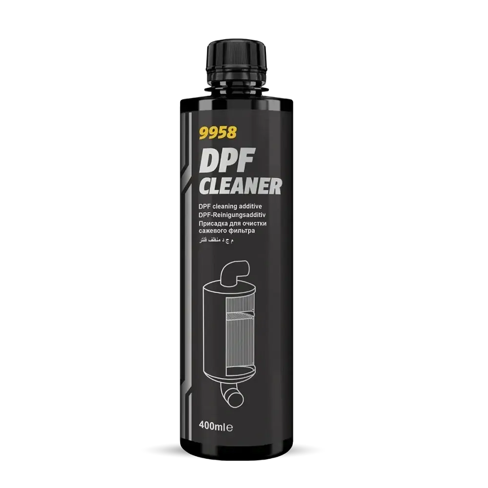 MANNOL 9958 DPF Cleaner - 400ml (Přísada do nafty pro čištění a regeneraci všech typů filtrů pevných částic (DPF) bez nutnosti demontáže)