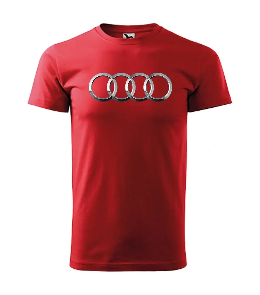 Pánské triko s motivem 015 Audi 3XL červené