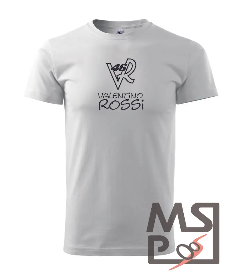 MSP Pánské triko s moto motivem 83 Rossi bílé 2XL