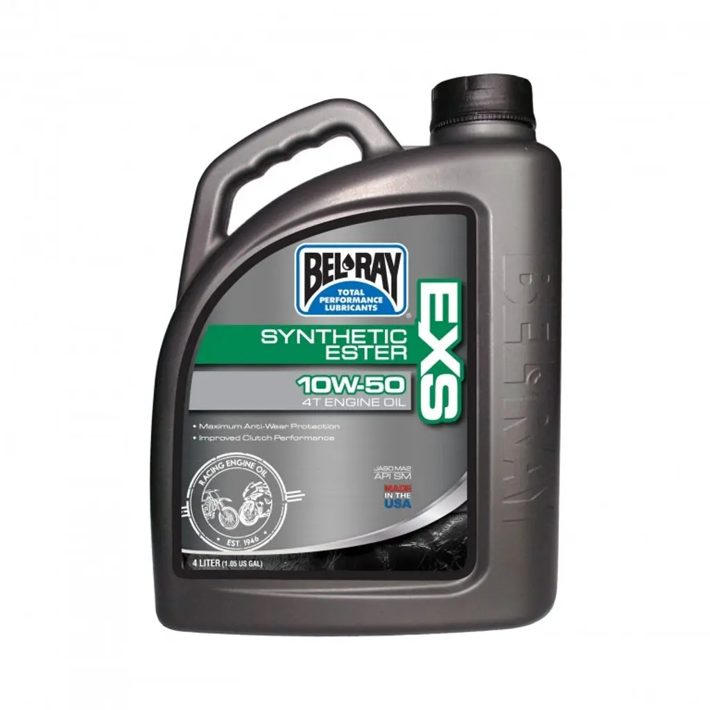 BEL-RAY Motorový olej EXS FULL SYNTHETIC ESTER 4T 10W50 4L (Špičkový plně syntetický olej pro čtyřtaktní motory)