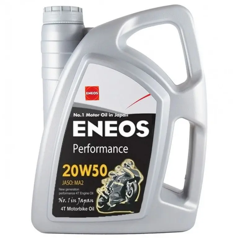 ENEOS Motorový olej Performance 20W50 4l (Výkonný minerální olej pro čtyřtaktní motocykly)