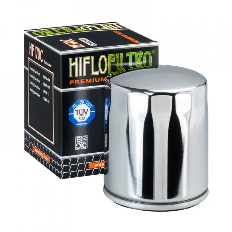 HIFLO olejový filtr HF 170 HARLEY-DAVIDSON chromovaný (50) (HIFLO olejový filtr HF 170 HARLEY-DAVIDSON chromovaný (50))