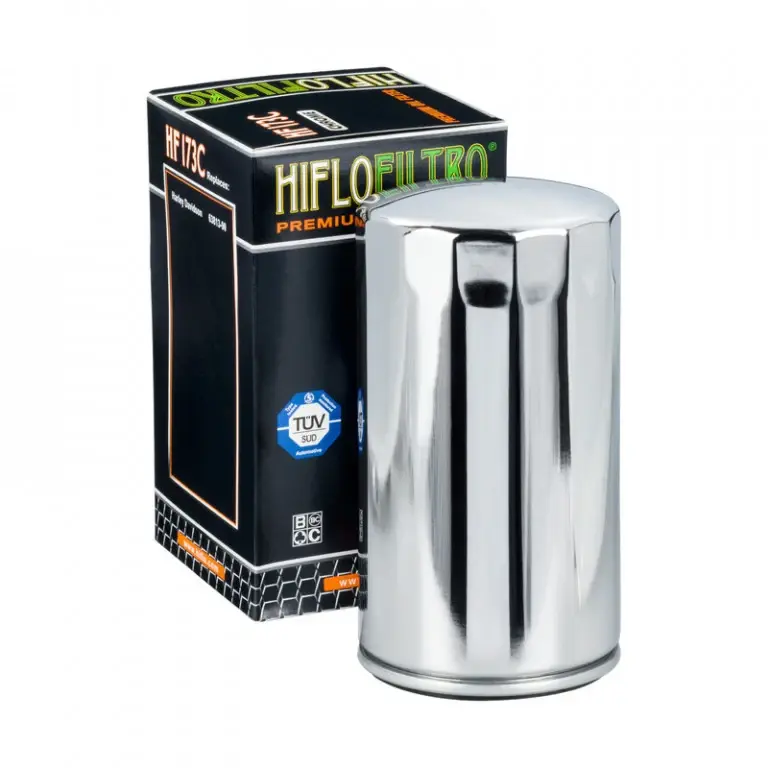 HIFLO olejový filtr HF 173C HARLEY-DAVIDSON EVO chromovaný (20) (HIFLO olejový filtr HF 173C HARLEY-DAVIDSON EVO chromovaný (20))
