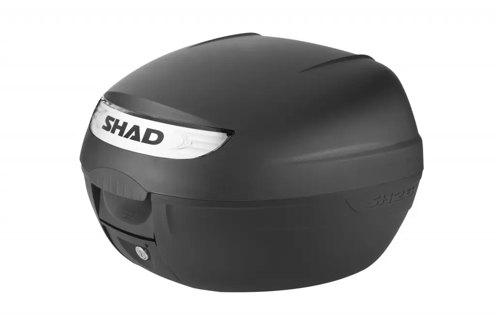 Shad horní kufr černý 26 litrů Shad SH26 s platem APRILIA ARRECIFE 125 04-06, ARRECIFE 200 04-06, ARRECIFE 250 04-06, ATLANTIC 125 IE 12-13, ATLANTIC