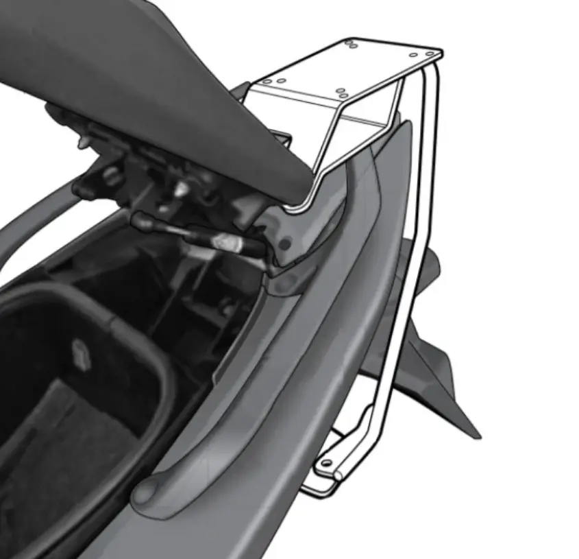 SHAD Montážní sada pro horní kufr Top master Y0TM59ST YAMAHA TMAX 500 (Montážní sada pro horní kufr SHAD, vhodná pro všechny typy. Nemusíte)