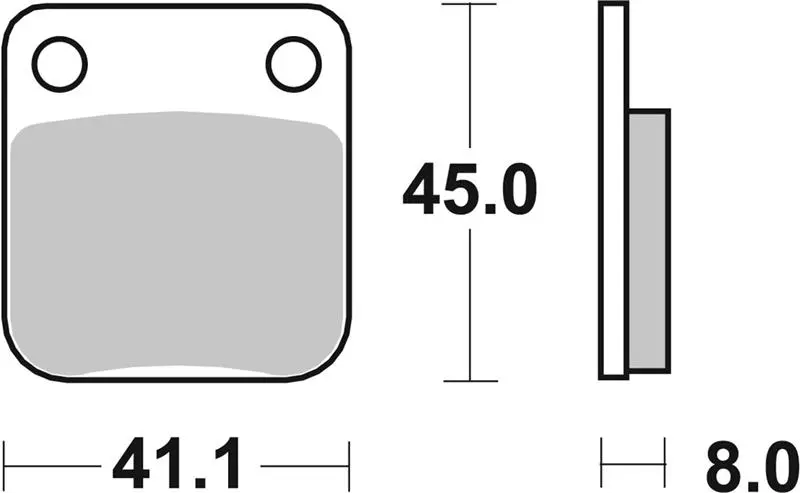 SBS brzdové destičky KH54 OFF-ROAD sintrované barva zlatá (SBS brzdové destičky KH54 OFF-ROAD sintrované barva zlatá)