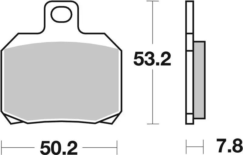 SBS brzdové destičky KH266 STREET STANDARD CERAMIC barva černá (SBS brzdové destičky KH266 STREET STANDARD CERAMIC barva černá)
