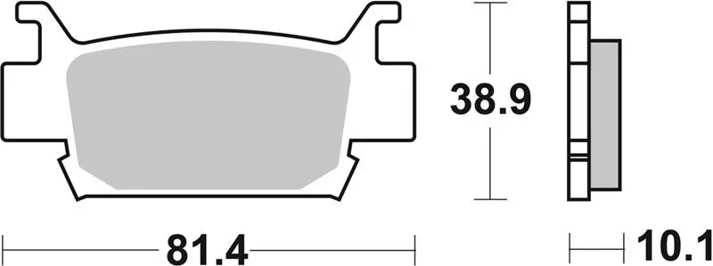SBS brzdové destičky KH410 OFF-ROAD sintrované barva zlatá HONDA TRX 500/680/700 (SBS brzdové destičky KH410 OFF-ROAD sintrované barva zlatá HONDA)