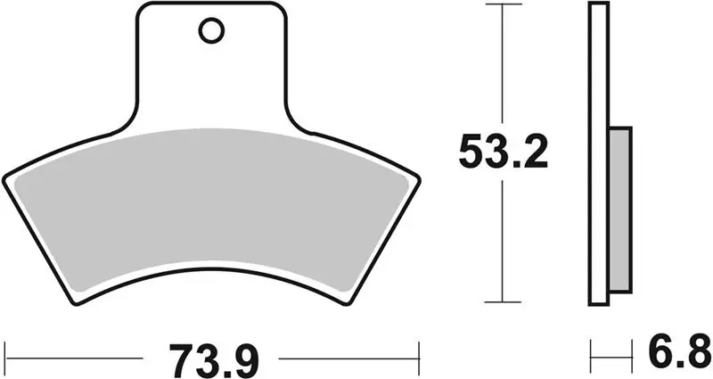 SBS brzdové destičky KH270 OFF-ROAD sintrované barva zlatá POLARIS, QUADZILLA ( )