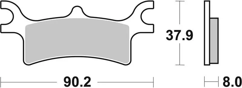 SBS brzdové destičky KH314 OFF-ROAD sintrované barva zlatá (SBS brzdové destičky KH314 OFF-ROAD sintrované barva zlatá)
