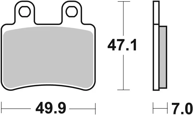 SBS brzdové destičky KH350 STREET STANDARD CERAMIC barva černá BMW C125/200, MALAGUTI MADISON 3, přední (SBS brzdové destičky KH350 STREET STANDARD)