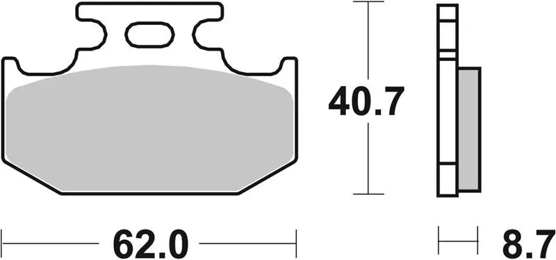 SBS brzdové destičky KH152 OFF-ROAD sintrované barva zlatá (SBS brzdové destičky KH152 OFF-ROAD sintrované barva zlatá)