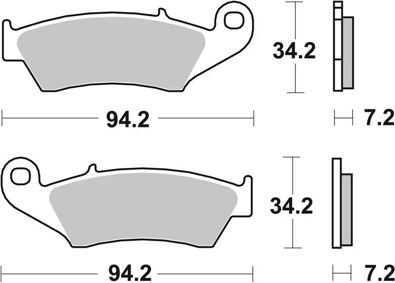 SBS brzdové destičky KH185 / KH389 STREET STANDART keramické barva černá (SBS brzdové destičky KH185 / KH389 STREET STANDART keramické barva černá)