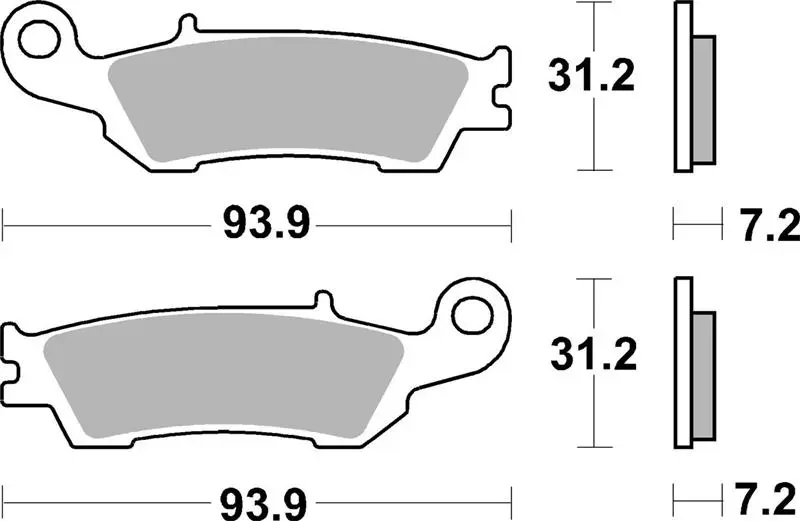 SBS brzdové destičky KH450 OFF-ROAD závodní sintrované barva zlatá (SBS brzdové destičky KH450 OFF-ROAD závodní sintrované barva zlatá)