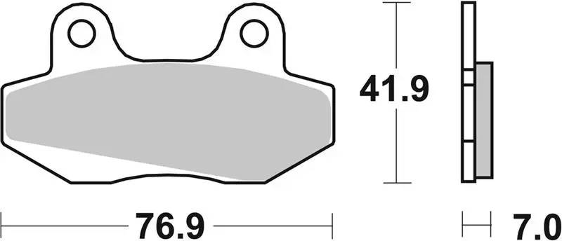 SBS brzdové destičky KH86 STREET standardní keramické barva černá (SBS brzdové destičky KH86 STREET standardní keramické barva černá)
