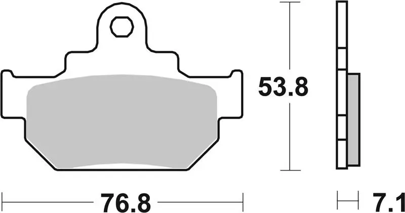 SBS brzdové destičky KH106 STREET STANDART keramické barva černá (SBS brzdové destičky KH106 STREET STANDART keramické barva černá)