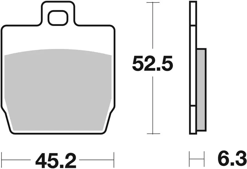 SBS brzdové destičky KH268 STREET STANDARD CERAMIC barva černá (SBS brzdové destičky KH268 STREET STANDARD CERAMIC barva černá)