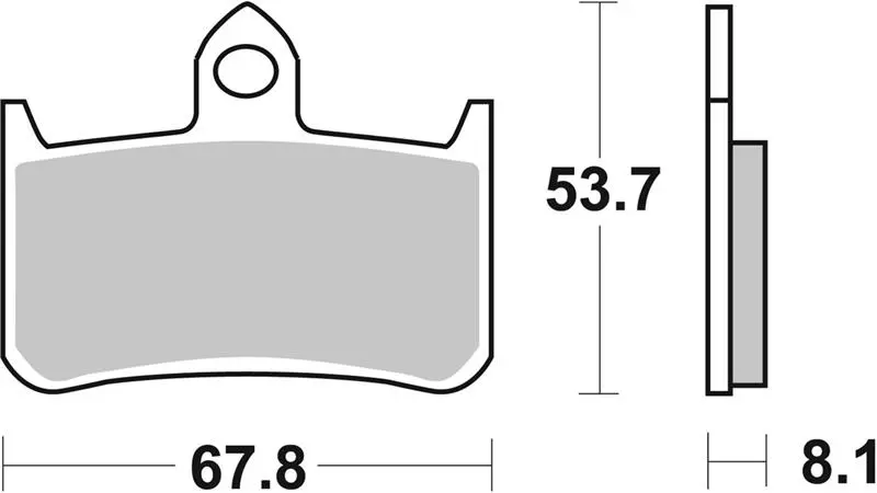 SBS brzdové destičky KH187 STREET STANDART keramické HONDA RS 250R 91-92, RVF 400RR 90-96 barva černá (SBS brzdové destičky KH187 STREET STANDART)