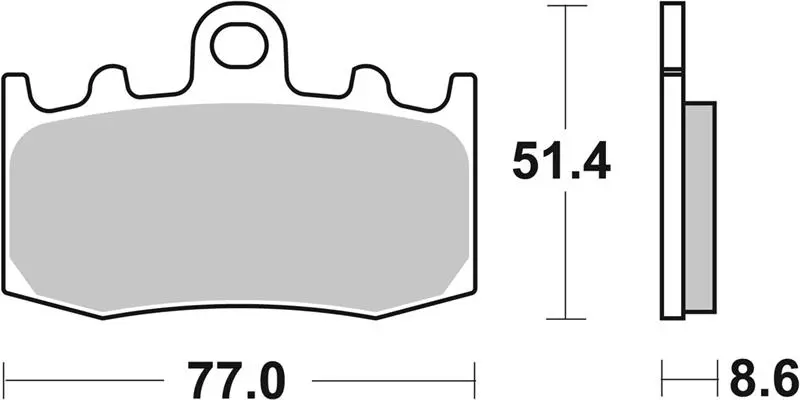 SBS brzdové destičky KH335 STREET PERFORMANCE (EXCEL) sintrované barva zlatá BMW R850/1100/1150/1200, K1200/1300 přední (SBS brzdové destičky KH335)
