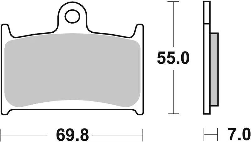 SBS Brzdové destičky 714HS