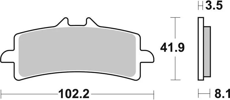 SBS brzdové destičky KH447 RACING DUAL CARBON barva černá (SBS brzdové destičky KH447 RACING DUAL CARBON barva černá)
