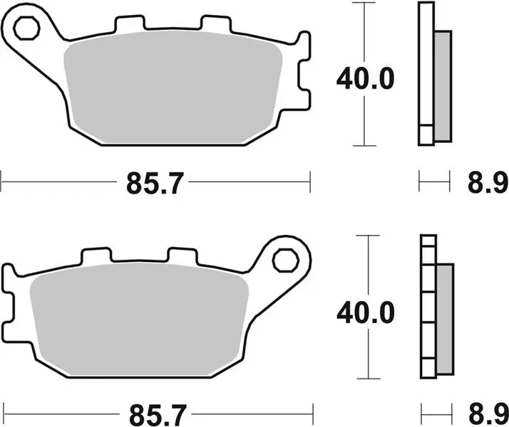 SBS Brzdové destičky 657LS
