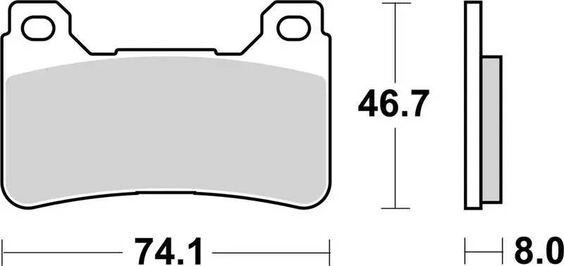 SBS Brzdové destičky 809DC