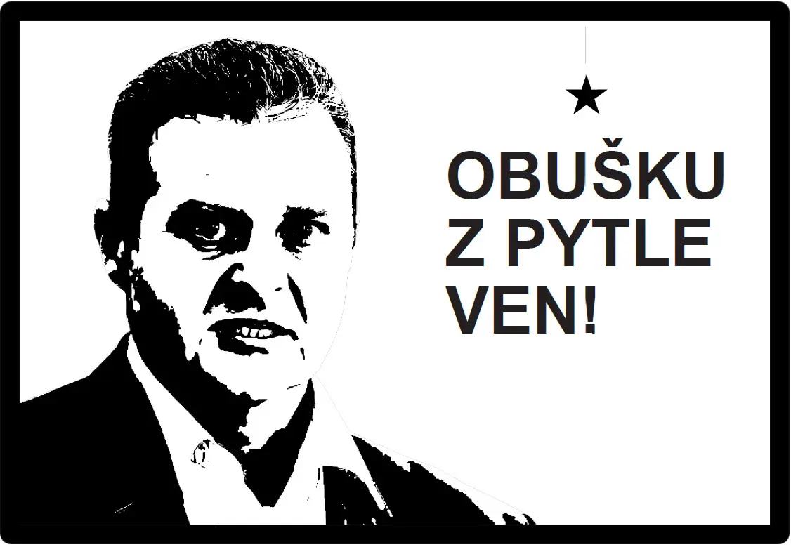 GDmats, Předložka Obušku z pytle ven 40x60 cm, 40x60, černobílá