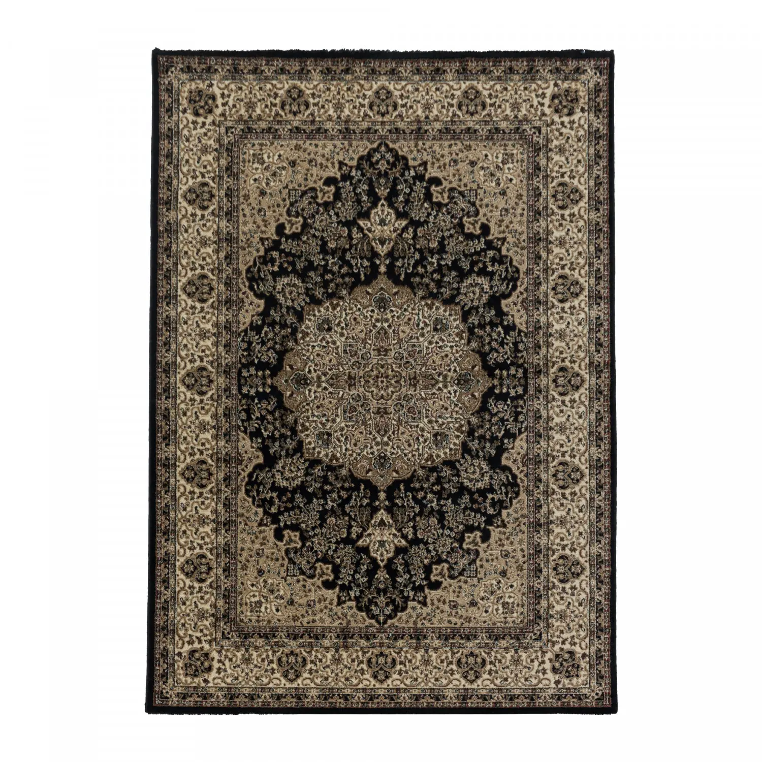 Ayyildiz, Kusový koberec Kashmir 2608 black, 300x400, černá, chodba / předsíň