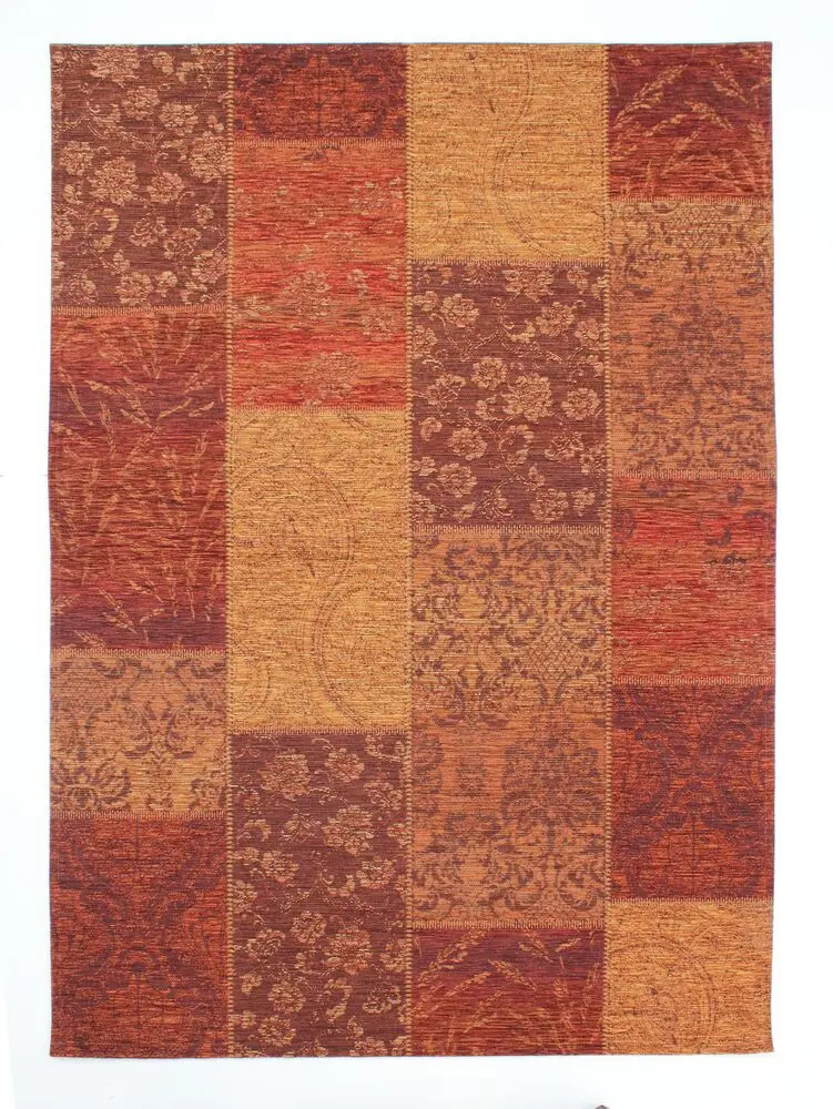 Flair Rugs, Kusový koberec Manhattan Patchwork Chenille Terracotta,