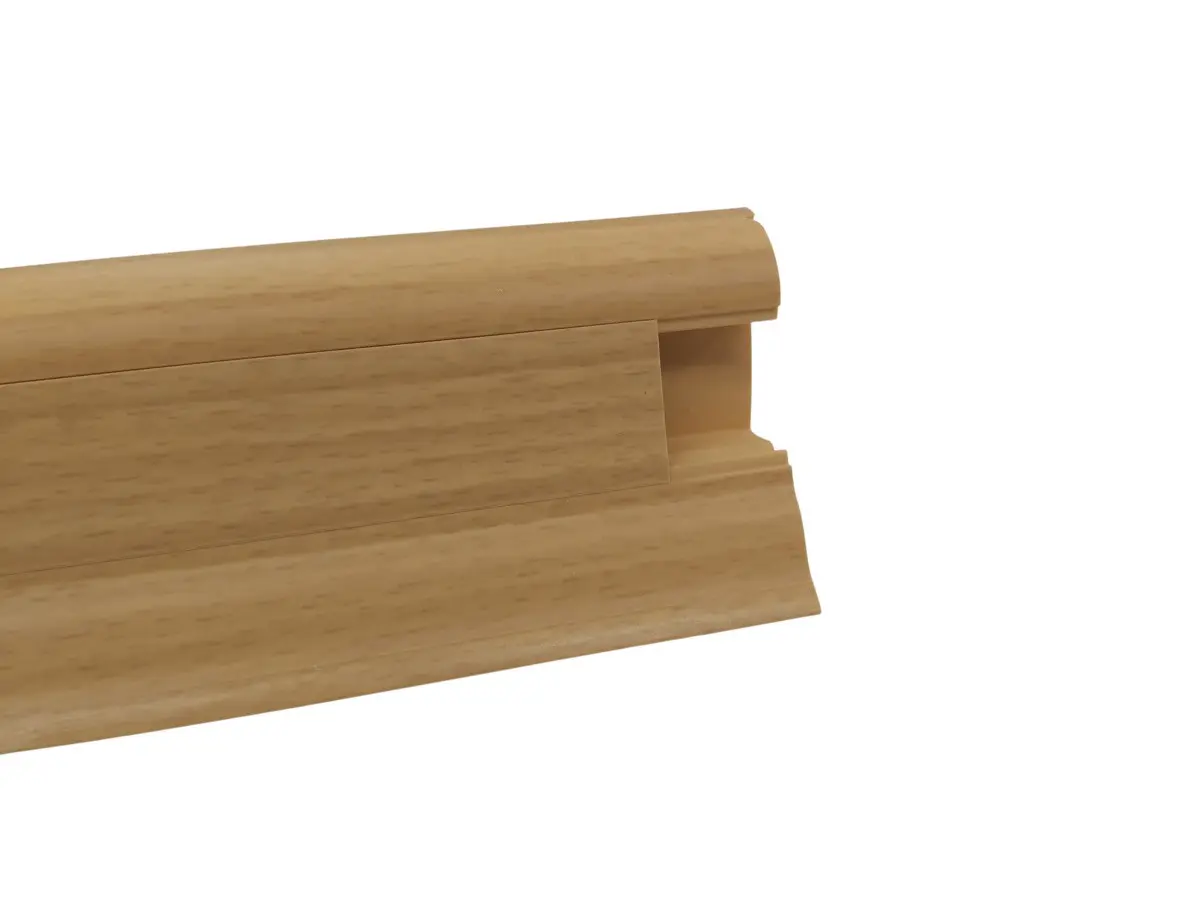 Döllken, Soklová podlahová lišta SLK50 W136 Buk zlatý 2,5 m, 2500x50x25 mm, hnědá