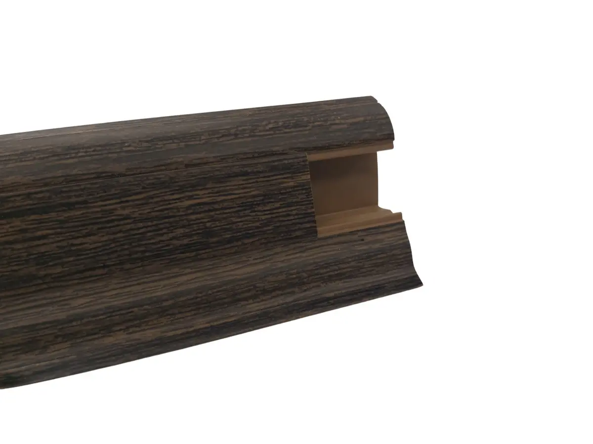 Döllken, Soklová podlahová lišta SLK50 W181 Wenge kibolo 2,5 m, spojka, hnědá