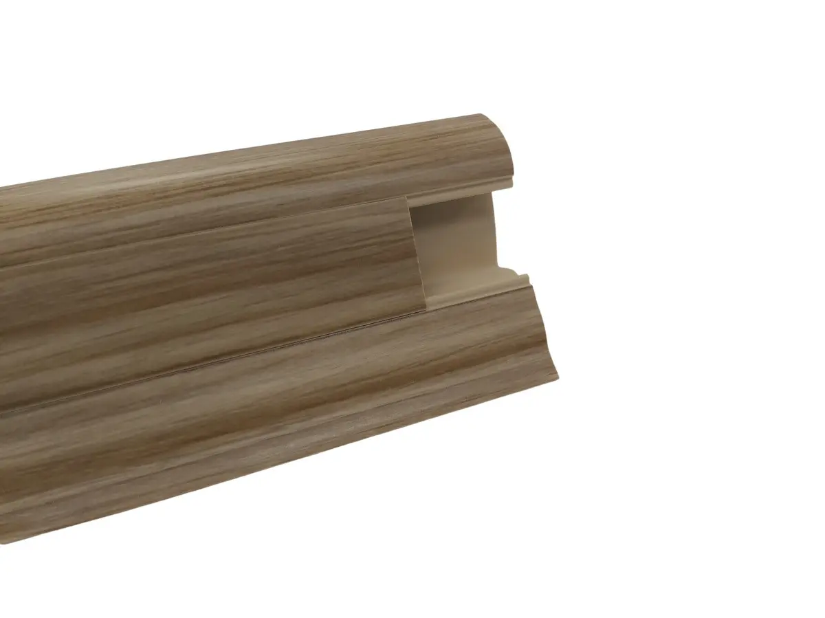Döllken, Soklová podlahová lišta SLK50 W276 Ořech virginia 2,5 m, 2500x50x25 mm, hnědá