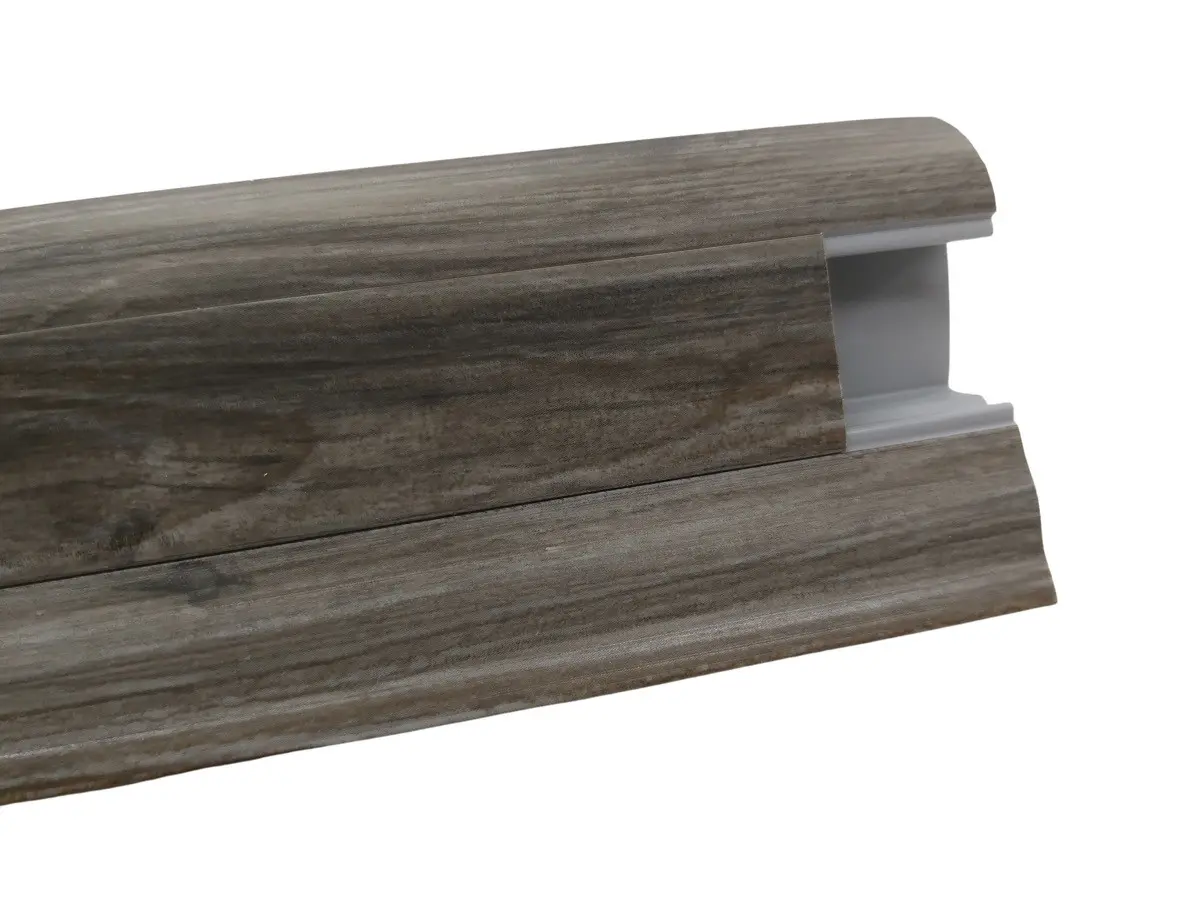 Döllken, Soklová podlahová lišta SLK50 W472 Pekan granit 2,5 m, 2500x50x25 mm, šedá