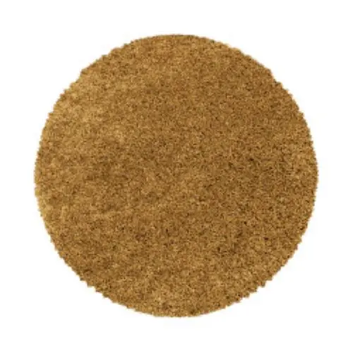 Ayyildiz, Kusový koberec Sydney Shaggy 3000 gold kruh, 80x80 (průměr) kruh, žlutá, ložnice