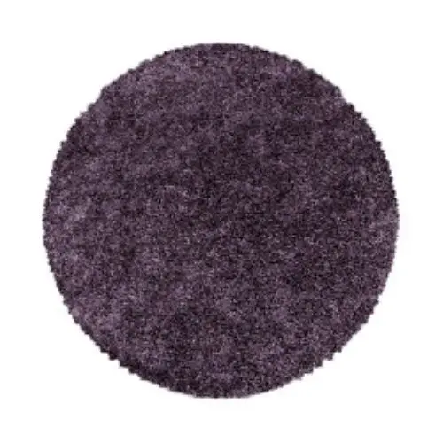 Ayyildiz, Kusový koberec Sydney Shaggy 3000 violett kruh, 120x120 (průměr) kruh, fialová, ložnice