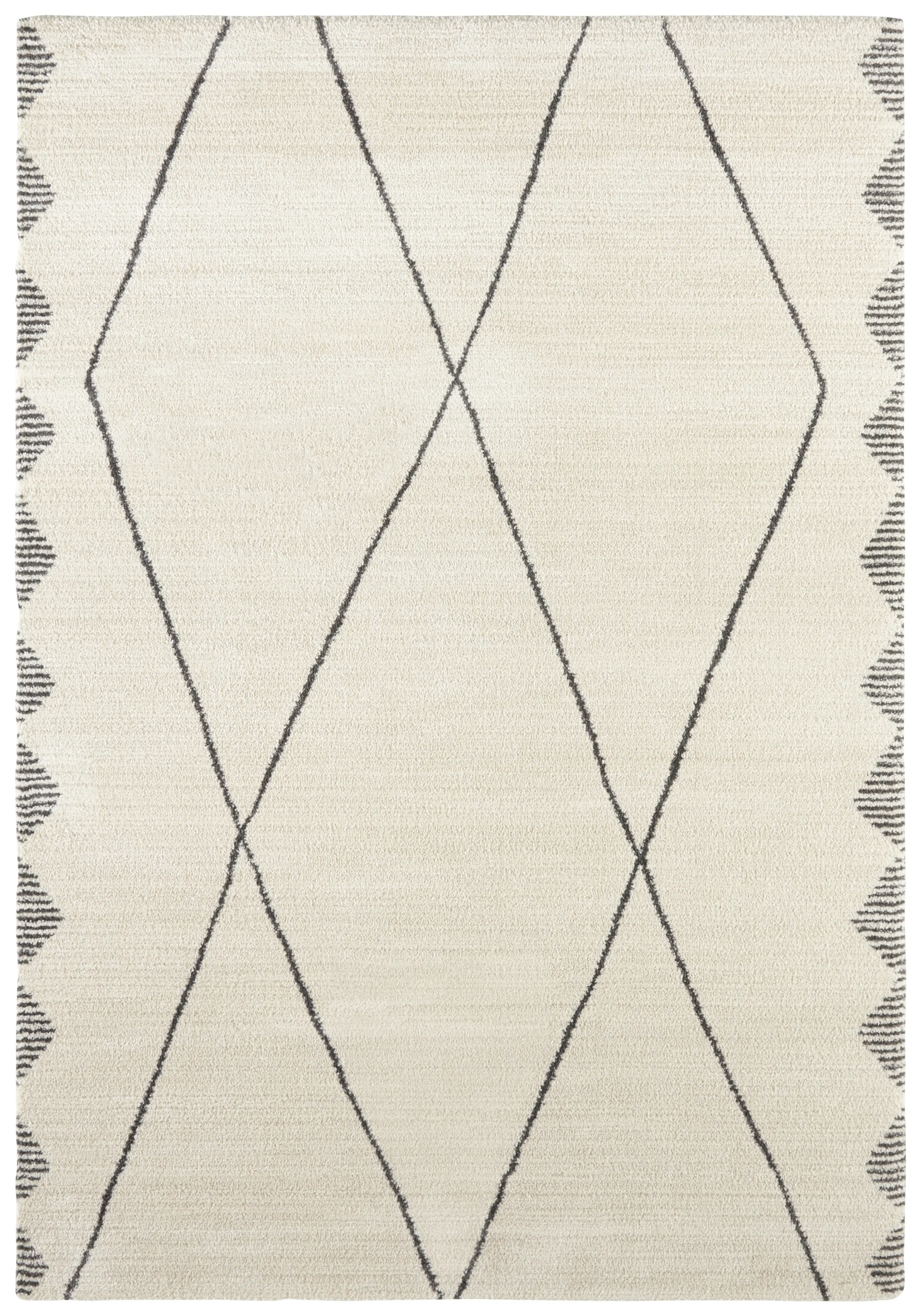 ELLE Decoration, AKCE: 80x150 cm Kusový koberec Glow 103665 Cream/Grey z kolekce Elle, bílá, ložnice