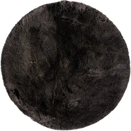 Obsession, Kusový koberec Samba 495 Anthracite kruh, 80x80 (průměr) kruh, šedá, ložnice