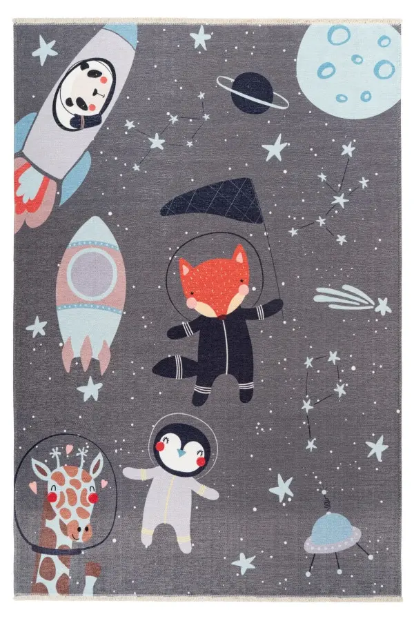 Obsession, Kusový koberec My Greta 600 space grey, 115x170, šedá, dětský pokoj