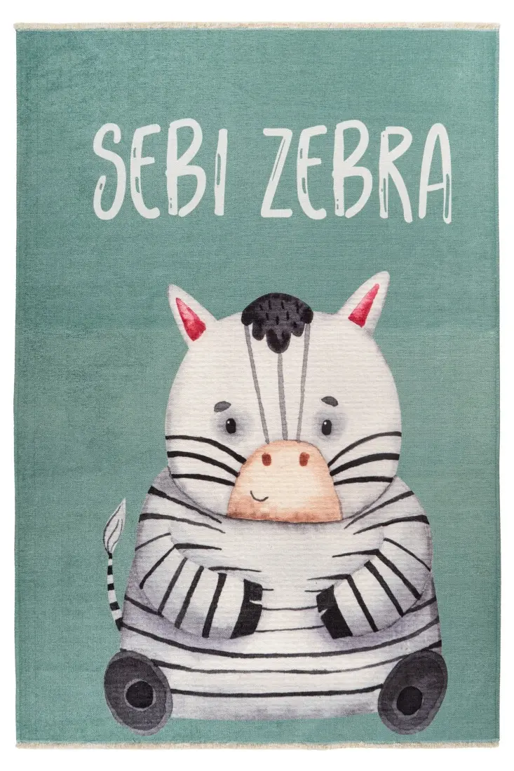 Obsession, Kusový koberec My Greta 614 zebra, 115x170, zelená, dětský pokoj