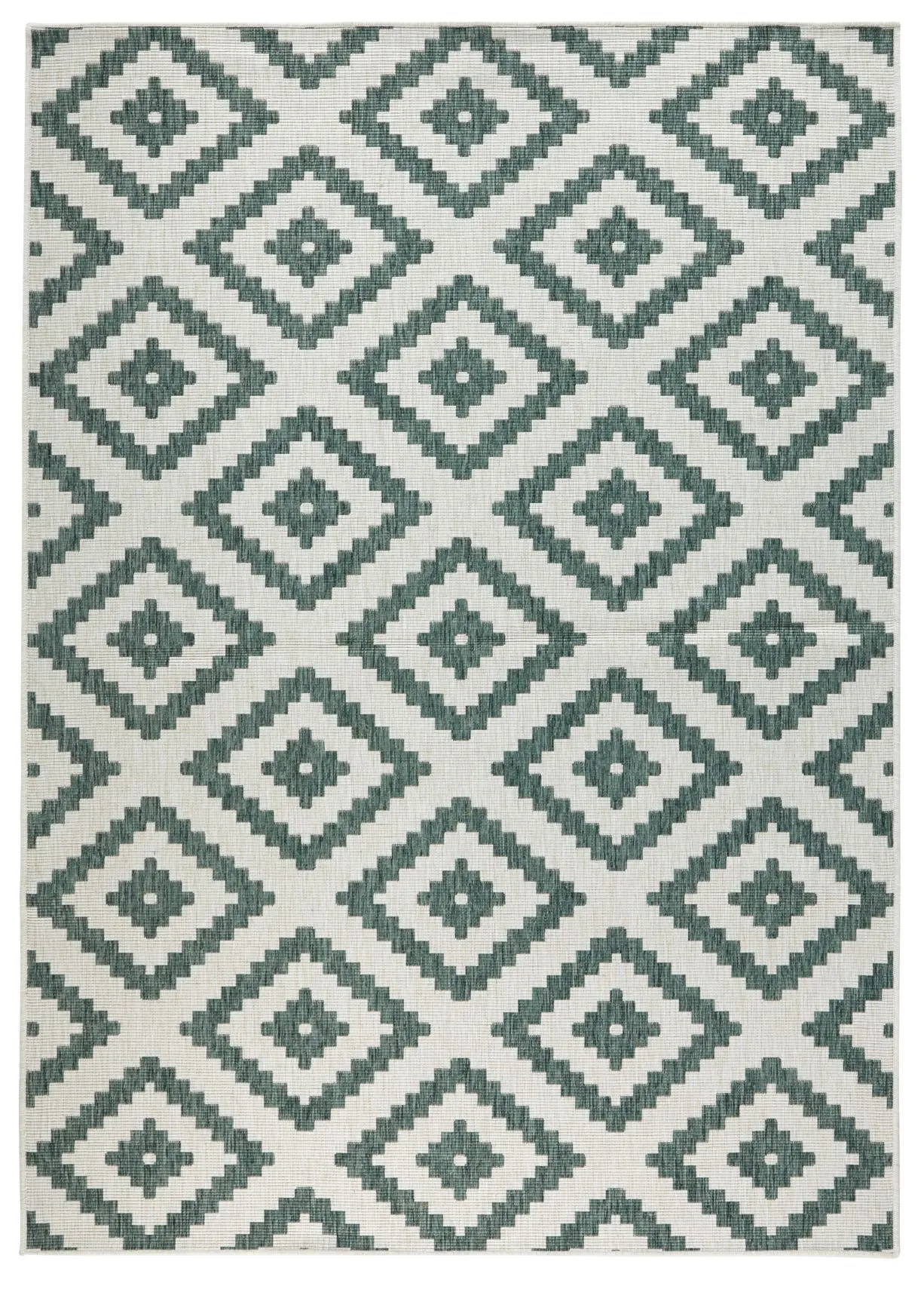 Zeleno-krémový venkovní koberec NORTHRUGS Malta, 80 x 150 cm